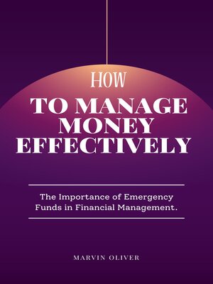 cover image of How to manage money effectively